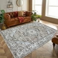 thumbnail image 4 of FairOnly 5' x 7' Area Rugs,Machine Washable Printd Rugs for Living Room Bedroom Kitchen Home Decor, Non Slip TPR Back Floor Carpet,Khaki, 4 of 8