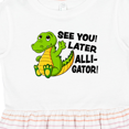 thumbnail image 4 of Inktastic See You Later Alligator Girls Toddler Dress, 4 of 5