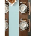 thumbnail image 4 of Fingercraft Table Runners, Cotton Dinner Table Centerpiece with Beautiful Premium Lace, Home and Dining Aqua-90, 4 of 7