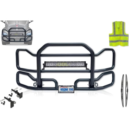 Black Front Grille Deer Moose Brush Bumper Guard Large Compatible with T700