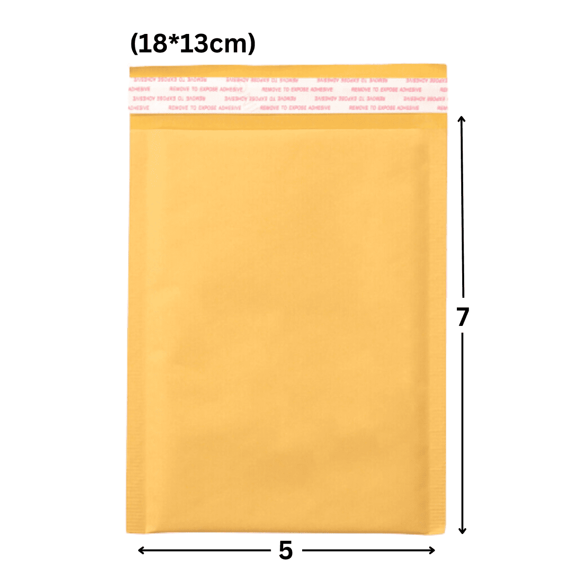 5x7 Kraft Bubble Mailer Padded Envelope for Shipping Adhesive Seal 100-Pack