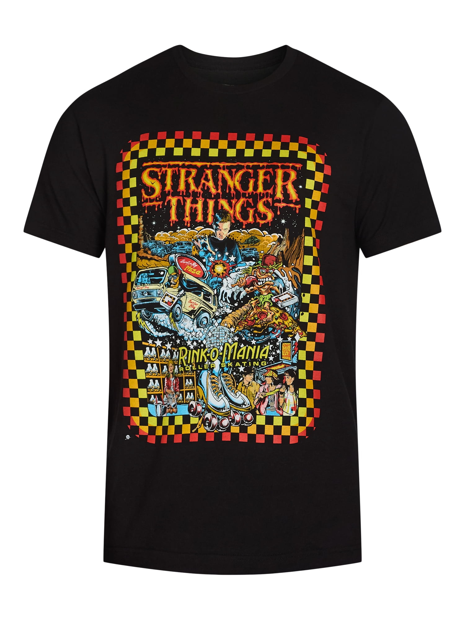 Netflix Stranger Things Men's & Big Men's Rink-O-Mania Graphic Tee Shirt, Sizes S-3XL