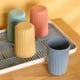 thumbnail image 5 of Nvzi Wheat Straw Cups, Plastic Cups, Unbreakable Drinking Cup, Reusable Dishwasher Safe Wheat Straw Cups, Plastic Stackable Water Tumblers(4 Pcs Yellow), 5 of 5