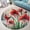 Amaryllis Flowers, variant on Round Area Rug, Sun Non-Slip Floor Mat, Soft Washable Carpet for Living Room Bedroom Decor 24 Inch