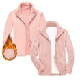 thumbnail image 2 of Baqcunre Women's Clothing, Autumn And Winter New Outdoor Fleece Coat Couple Fleece Jacket Double Wear Thick Warm Jacket Valentines Day Gifts, 1Pc Jacket Pink 4XL, 2 of 5
