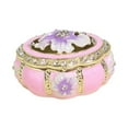 thumbnail image 3 of Milageto Enamel Trinket Box Decorative Box Jewelry Box for Rings Necklaces Home Decor Pink, 3 of 8
