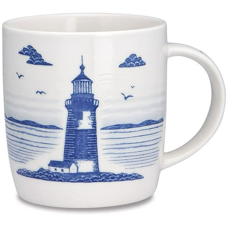 Cape Shore Atlantic Coffee Tea Mug Cup, Lighthouse Gifts for Birthday Christmas, 14 Oz