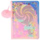 thumbnail image 1 of Cuaderno con purpurina, Bloc de notas esponjoso, cuaderno de escritura de dibujos animados, álbum de recortes con patrón de piruleta encantador, 1 of 5