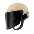 thumbnail image 5 of Luwecf Motorcycle Half Helmet Accessories Vintage Design for Cycling Bike Motocross Apricot, 5 of 9