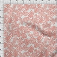 thumbnail image 4 of oneOone Rayon Medium Pink Fabric Tropical Craft Projects Decor Fabric Printed By The Yard 56 Inch Wide, 4 of 4