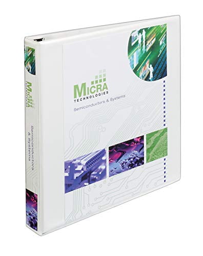 Avery Extra-Wide Ezd Reference View Binder, 1 Inch Rings, White, 1 Binder (01318)