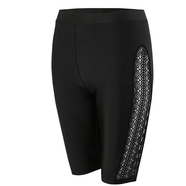 Funicet Fashion Woman Solid Color Swim Surf Sand Lace Swimming Trunks