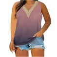 thumbnail image 1 of Birdeem Débardeur pour Femmes Grande Taille Tunique Aguichant Col en V Blouse Dentelle Décontractée Été Sans Manches, 1 of 1
