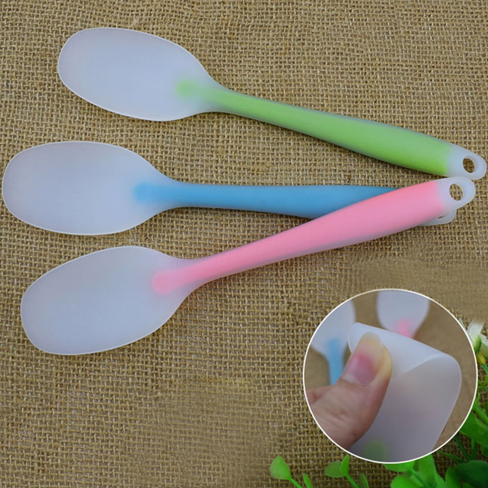 SPRING PARK Silicone Spatulas, Small Rubber Spatula Heat Resistant Non