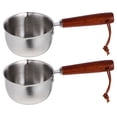 thumbnail image 1 of 2Pcs Kitchen Small Sauce Pot with Handle Stovetop Milk Pot Butter Melting Pot, 1 of 5