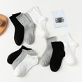 thumbnail image 2 of Calcetines de mujer de algodón puro de primavera y verano, calcetines de longitud media que absorben el sudor, calcetines de pareja en blanco y negro, calcetines largos de algodón peinado de color, 2 of 4