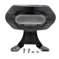 thumbnail image 3 of Black Detachable Backrest Passenger Luggage Rack Universal For Motorcycle Electrombile Banmo, 3 of 5