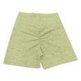 thumbnail image 4 of Women's Shorts Leggings Tummy Control High Waist Workout Gym Stretchy Yoga Pant,Green,S, 4 of 5