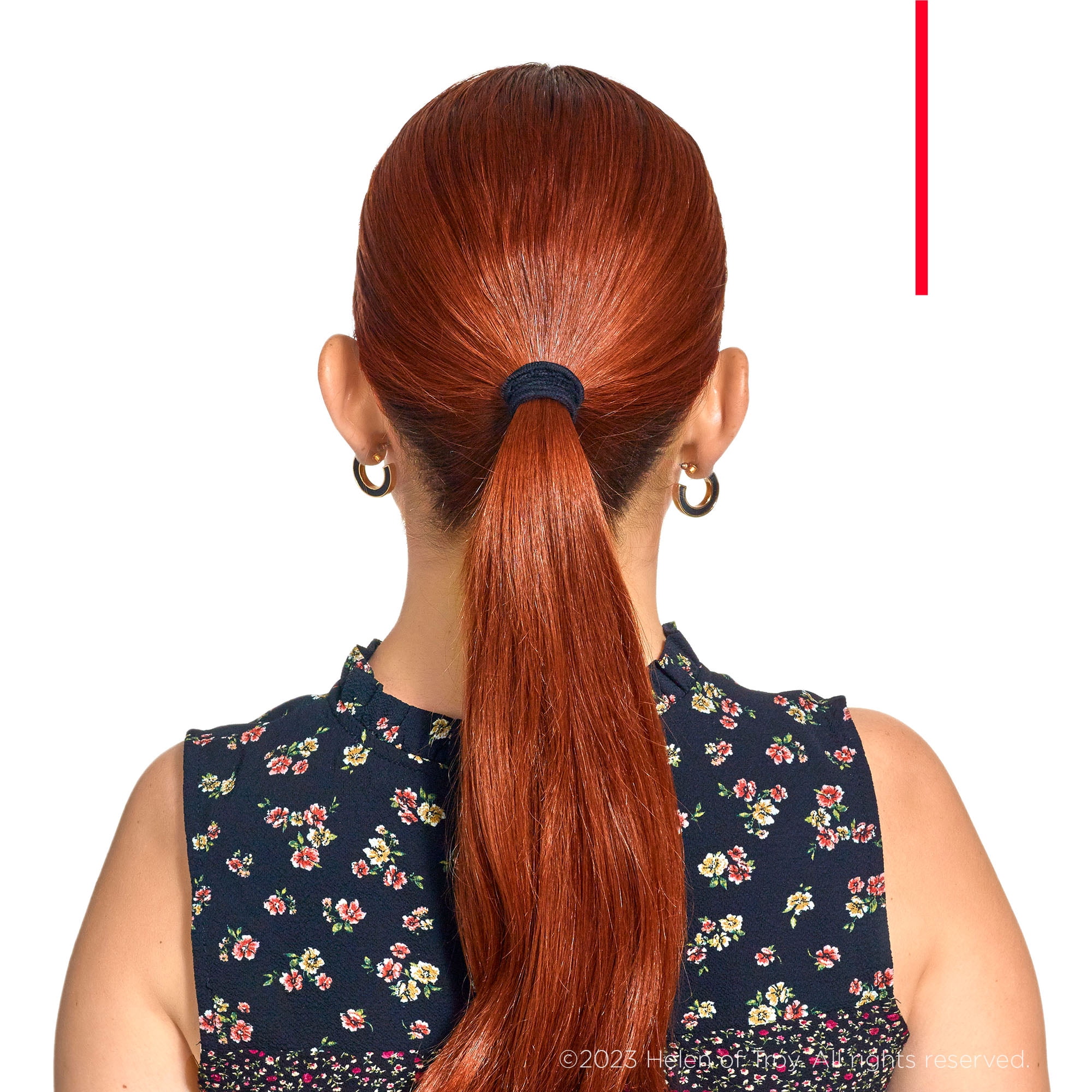 Revlon Extra Long Ponytail Holder Hair Elastics, Black, 16 Count
