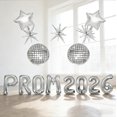 thumbnail image 4 of Set de 15 globos de mylar plateados para baile de graduación 2026 Musaeva, 4 of 6