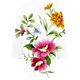 thumbnail image 3 of Gibobby Playera de Verano para Mujer Top manga corta con cuello en V y estampado floral retro literario para mujer(Amarillo,M), 3 of 5