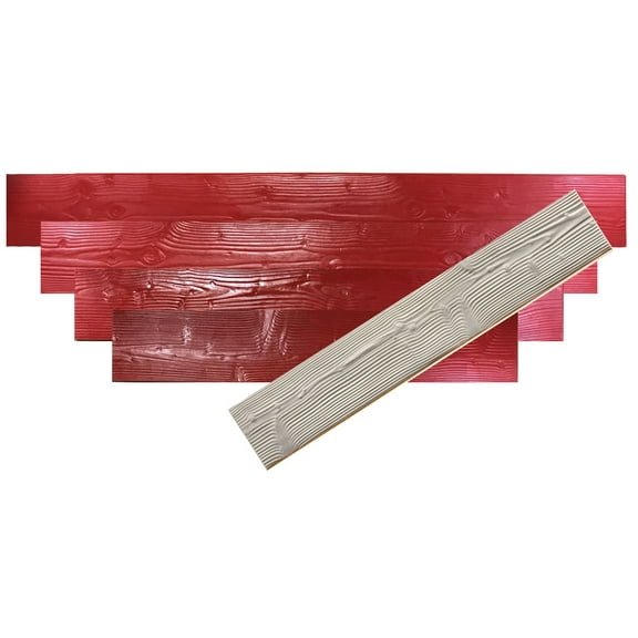 Concrete Stamp Set of 5 mats 11" Wood Plank . Wood texture Stamp Mat SM 5300S