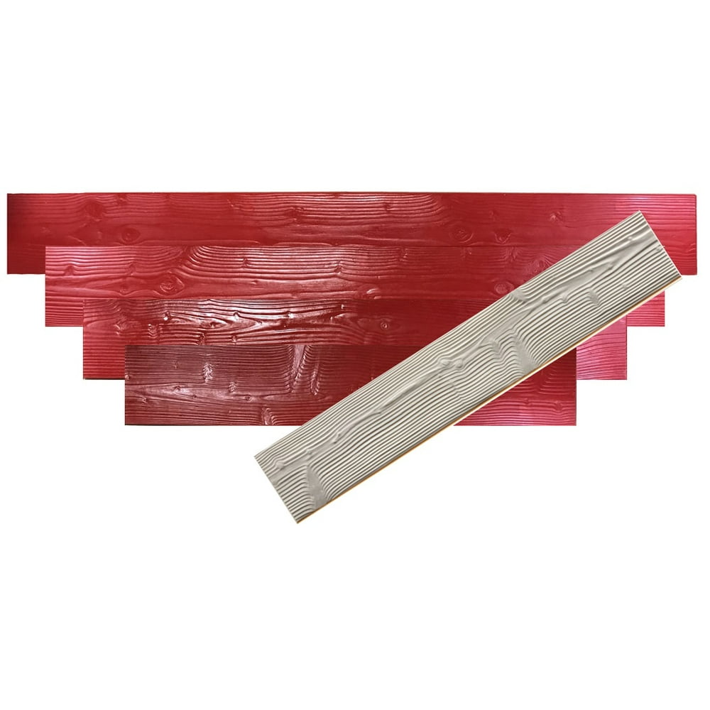 Concrete Stamp Set of 5 mats 11" Wood Plank . Wood texture Stamp Mat SM