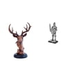 thumbnail image 1 of Figura de cabeza de ciervo,Adorno de cabeza de ciervo,estatua de animal decorativa,Figura de cabeza de ciervo para decoración de mesa creativa,Figura de escritorio,Estatua de, 1 of 8