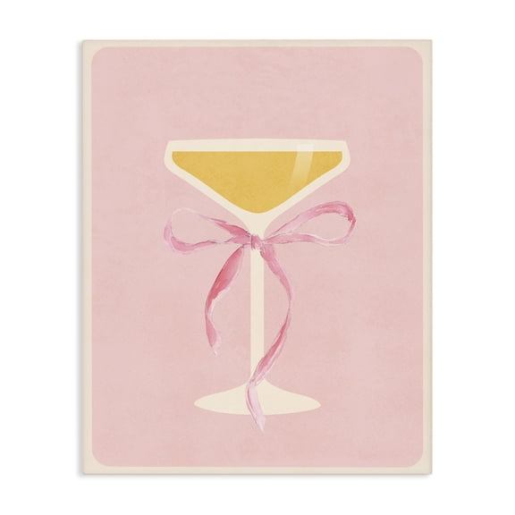 Stupell Industries Champagne Party Glass Canvas Wall Art, design by Lucille Price