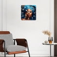 thumbnail image 3 of 12 Inch Wall Clock Battery Operated Silent Clock Decorative for Office, Kitchen, Outdoor, Living Room，African American Curly Hair Beautiful, 3 of 4