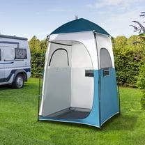UBesGoo Portable Pop-Up Shower & Changing Tent - Quick Setup Dressing Room for Beach, Hiking & Studio Use (Blue & Green)