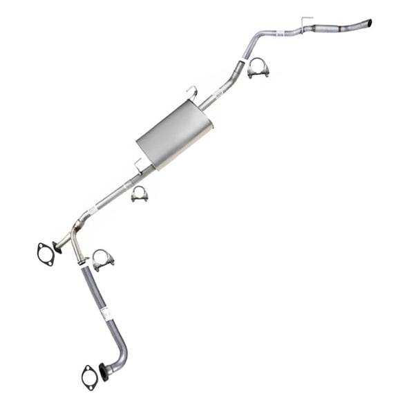 Northeastern Exhaust | Stainless Steel Exhaust Front Pipe, Resonator & Muffler Assembly Fits Suzuki Equator 2009–2012 4.0L | Direct-Fit | Automotive Replacement Part