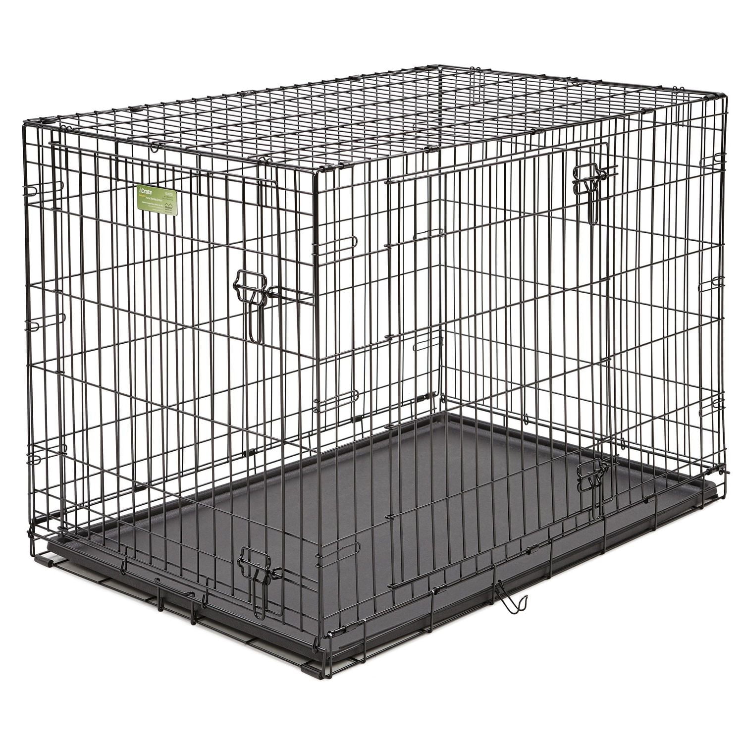 MidWest iCrate Double-Door Folding Dog Crate with Divider Panel, 2