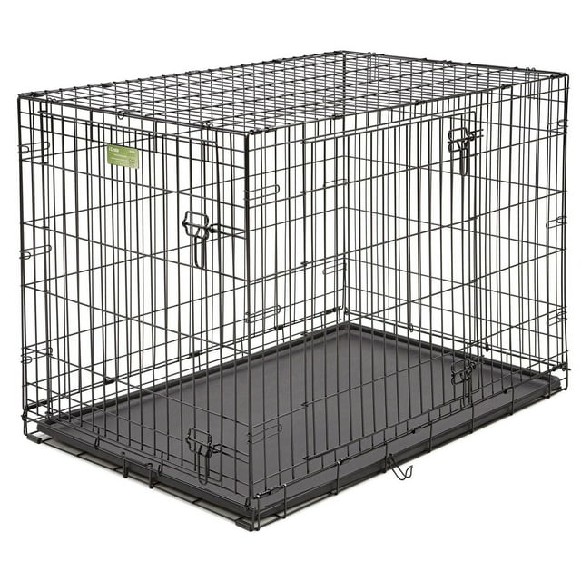MidWest iCrate Double-Door Folding Dog Crate with Divider Panel
