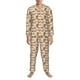 thumbnail image 3 of Fotbe Cute Puppy Pijama de Hombre con Estampado de Manga Larga, Conjunto de 2 Piezas, Ropa de Dormir Suave y Cómoda con Bolsillos-Medium, 3 of 7