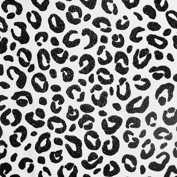 Sequin Leopard Mono Wallpaper