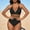 Black, variant on Kctiaxy Womens One Piece Swimsuits Solid Color Halterneck Lace Bathing Suits Padded Backless Cut Out Off-Shoulder Bikini Swimsuit