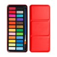 thumbnail image 2 of BKER 24 Color Solid Watercolor Paint Set In Red With 1 Nylon Brush Portable Watercolor Painting Kit For Beginners Artists Sketching Gouache And Hand Painting, 2 of 6