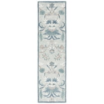 SAFAVIEH Blossom Wardell Floral Runner Rug, Gray/Ivory, 2'6" x 8'