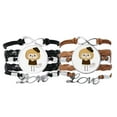 thumbnail image 2 of Career Artist Color Pen Paper View UU Bracelet Hand Strap Leather Rope Wristband Double Set, 2 of 2