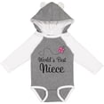 thumbnail image 3 of Inktastic Worlds Best Niece Girls Long Sleeve Baby Bodysuit, 3 of 5