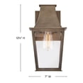 thumbnail image 5 of 28890BU Hinkley Lighting Georgetown - 12W 1 LED Outdoor Small Wall Mount Lantern-12.5 Inch Tall and 7 Inch Wide-Burnished Bronze Finish, 5 of 9