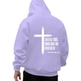 thumbnail image 3 of Valora Men Sweatshirt Hoodies for Men Pullover Reflective Hoodie Lightweight Pullover Hoodie Sweatshirts Work Sweatshirts for Mens Sweatshirt Mens Athletic Hoodies Purple L, 3 of 6