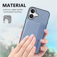 thumbnail image 2 of Case For FOXDOCK iPhone 16 Stand Function RFID Blocking Magnetic Card Holder Complete Camera Safety, 2 of 5