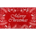 thumbnail image 2 of BERTHMEER 2'X3' Christmas Rug Red Washable Indoor Mat for Entrance Entryway Bedroom Bathroom Kitchen Floral Print Non-slip Rug,Red, 2 of 6