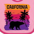 thumbnail image 4 of Inktastic California Sunset Vacation Beach Girls Baby Bib, 4 of 4