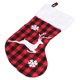 thumbnail image 1 of Bolsas de regalo para medias navideñas, bolsas de regalo para medias navideñas, bolsa de regalo para medias navideñas con cuadrícula negra y roja, bolsa de regalo navideña de construcción resistente, 1 of 12