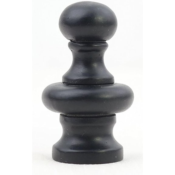 Urbanest Pawn Lamp Finial – 2 3/16 Inch Tall, Distressed Black – Decorative Lamp Shade Finial for Table & Floor Lamps- 1 Piece