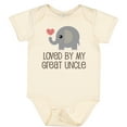 thumbnail image 3 of Inktastic My Great Uncle Loves Me Boys or Girls Baby Bodysuit, 3 of 5