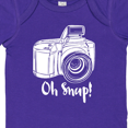 thumbnail image 4 of Inktastic Camera Oh Snap Boys or Girls Baby Bodysuit, 4 of 5